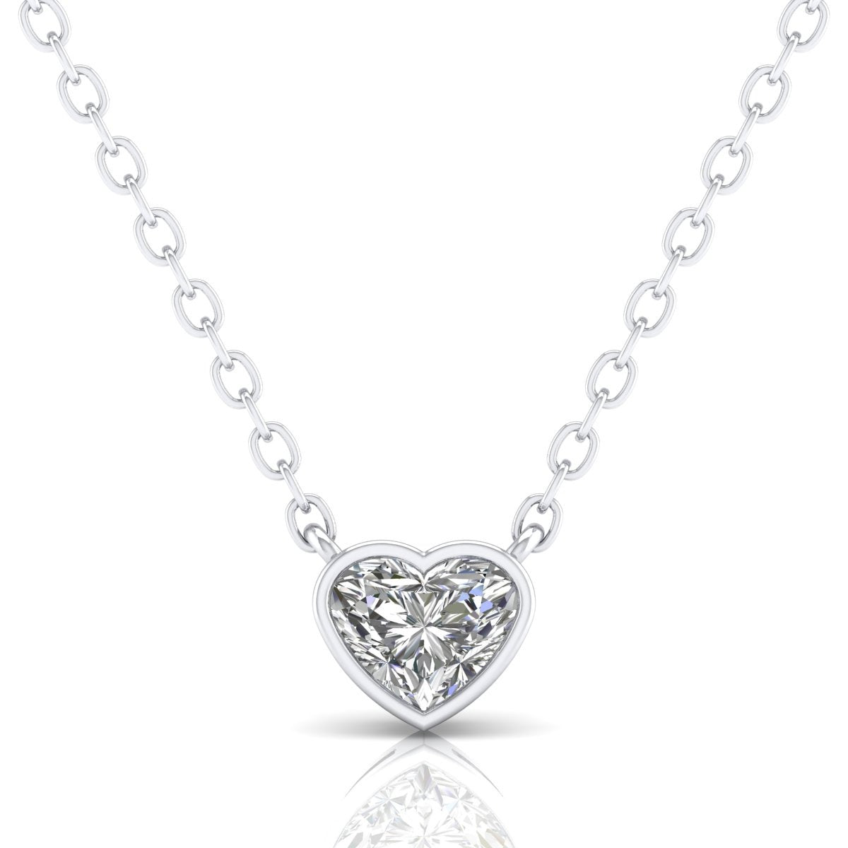 Heart Cut Bezel Pendant