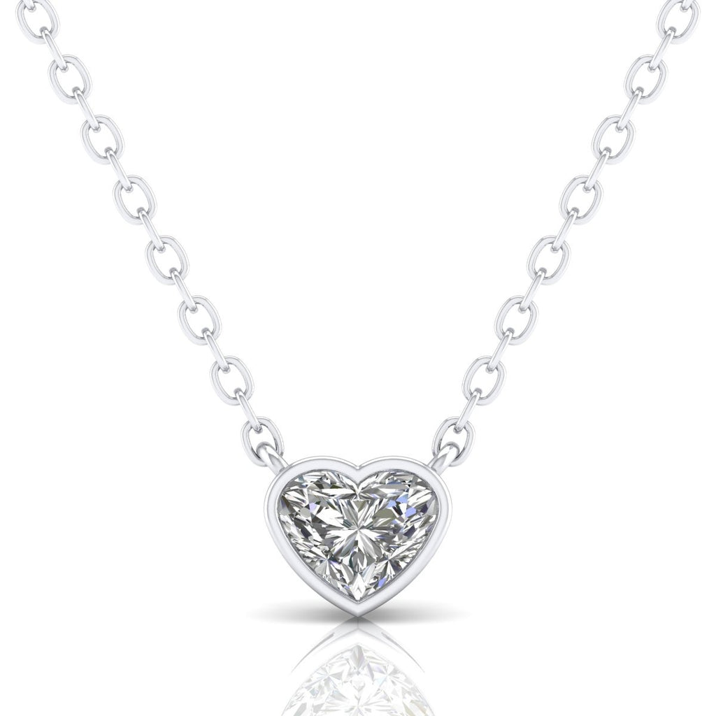 Bezel Heart Shape Pendant