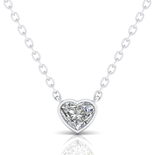 Bezel Heart Shape Pendant