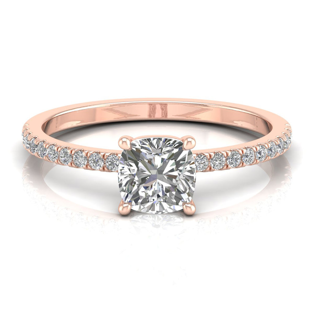 1 Carat Cushion Shape Solitaire