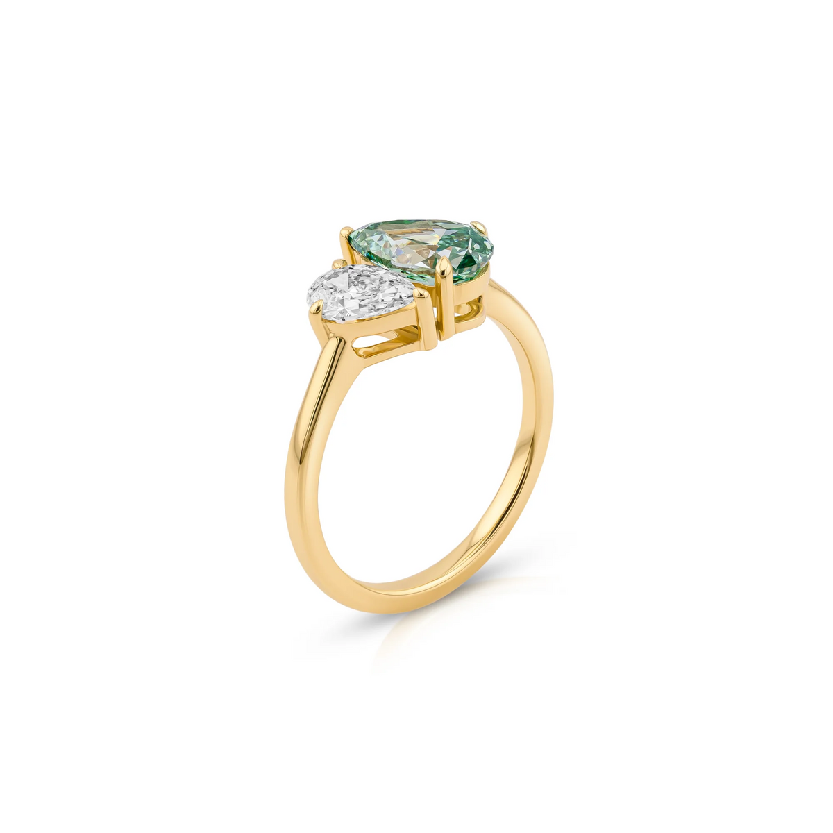 Toi et Moi Pear Cut Ring