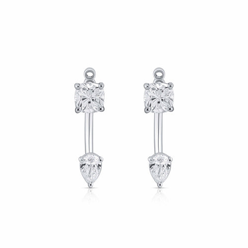 Cushion Pear Floating Earring