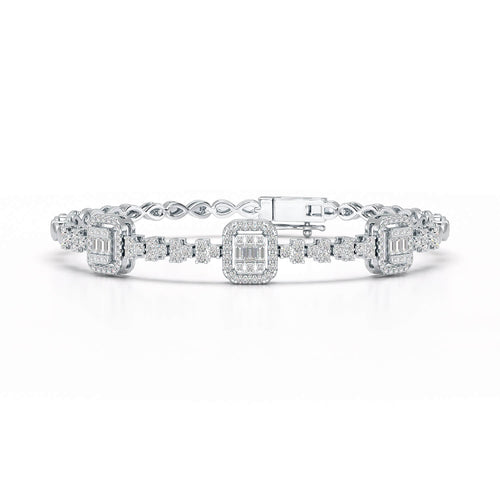 1.13 Carat Baguette Bracelet