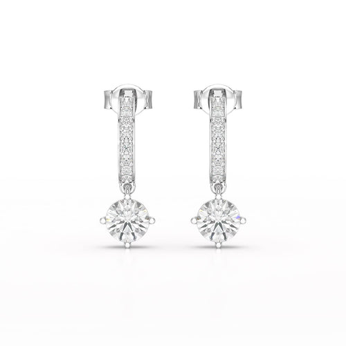 1.41 Carat Dangle Earrings