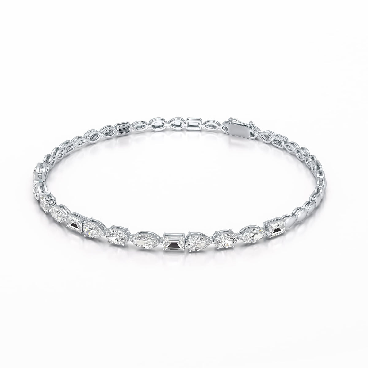 Fancy Shape Tennis Bracelet