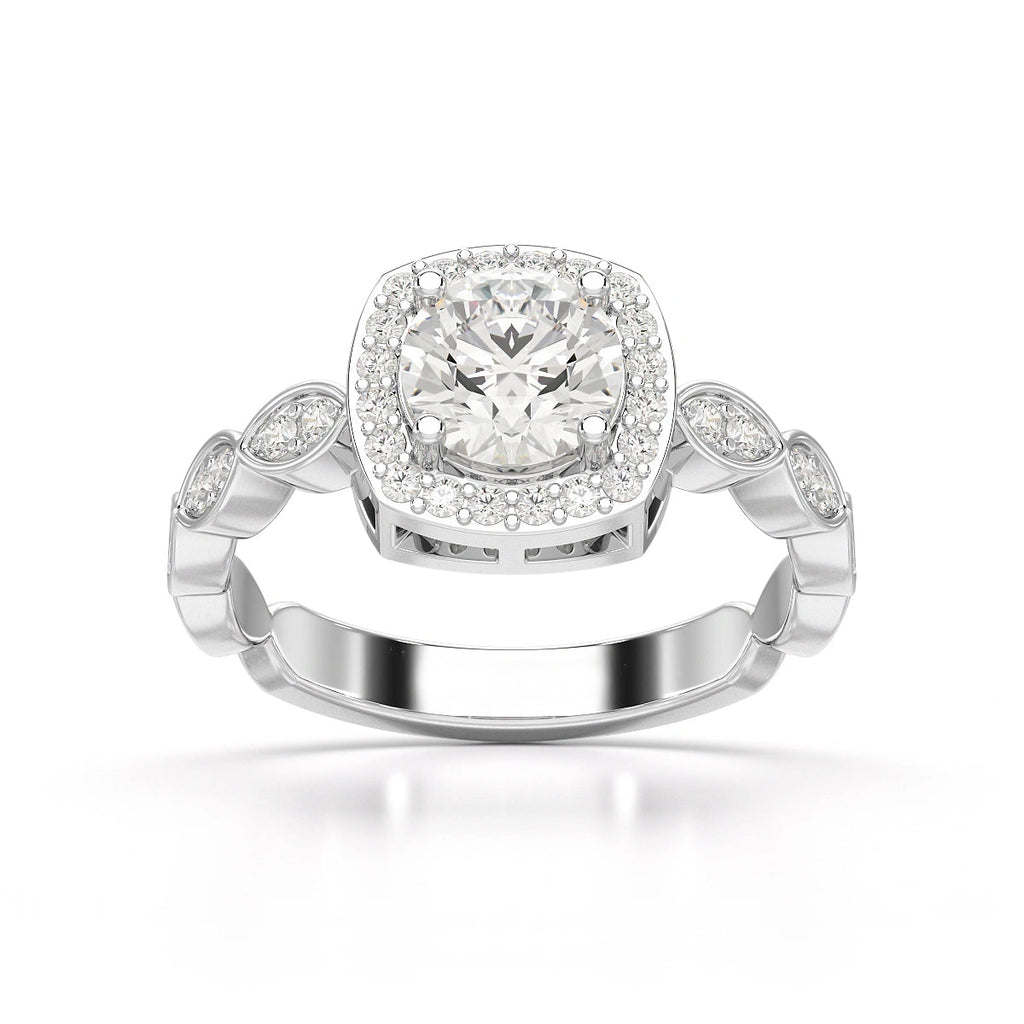 Cushion Halo Ring