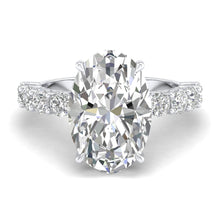 Load image into Gallery viewer, 3 Carat Oval Solitaire Ring