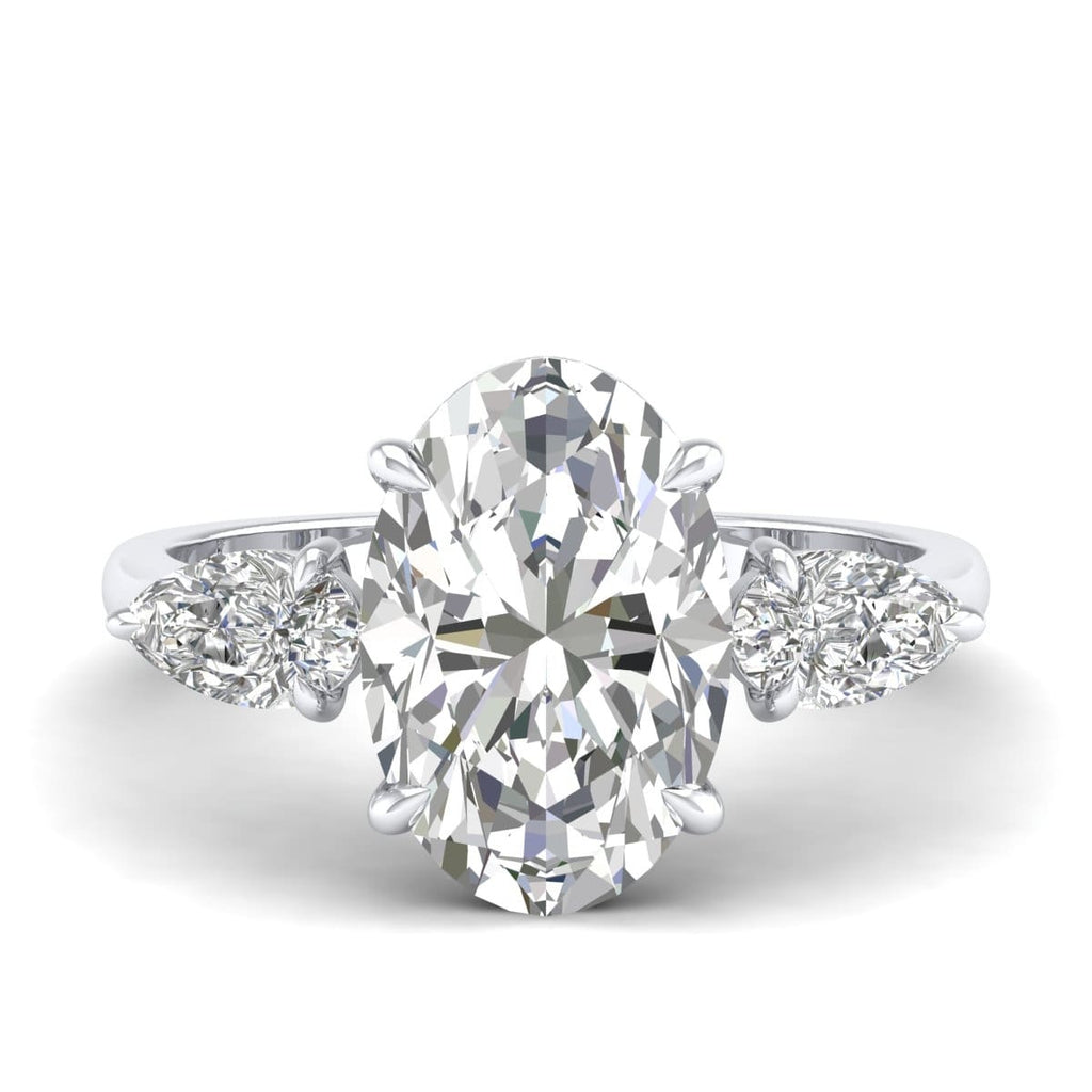 5 Carat Oval Shape Trilogy