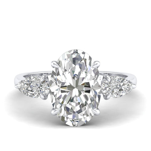 5 Carat Oval Shape Trilogy