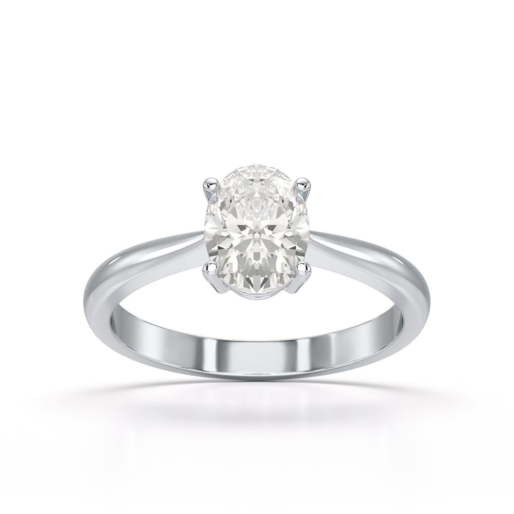 1 Carat Oval Shape Solitaire