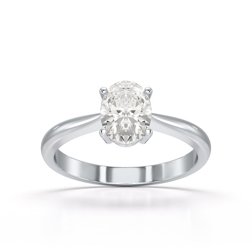 1 Carat Oval Shape Solitaire