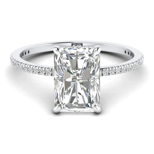 1 Carat Radiant Pavé Ring