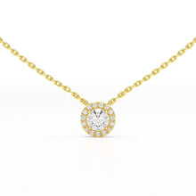 Load image into Gallery viewer, 0.60 Carat Round Halo Pendant