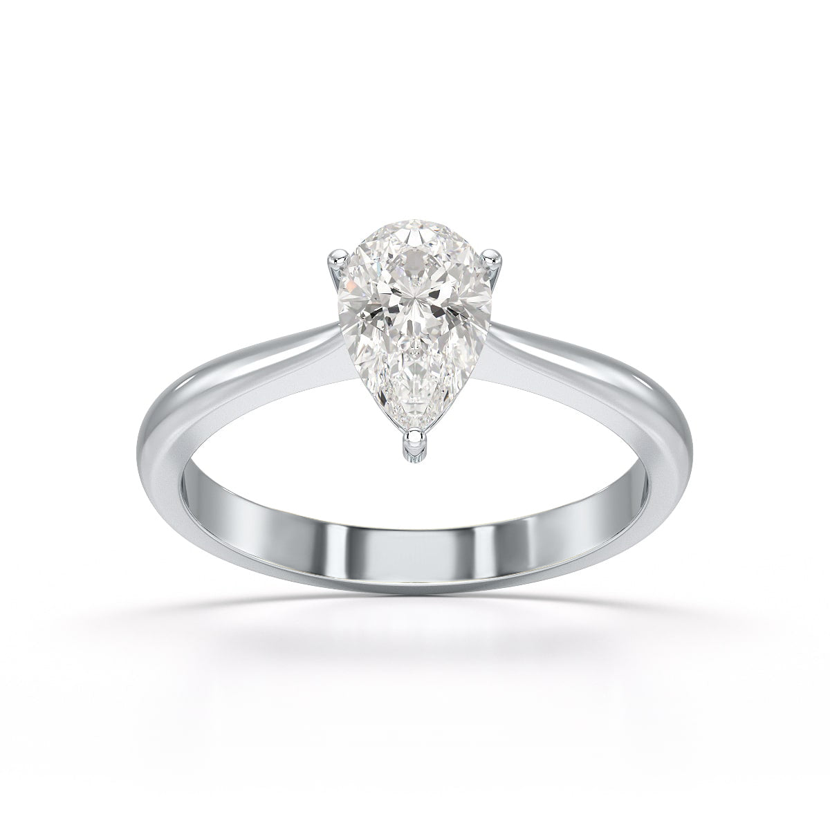 Pear Cut Solitaire