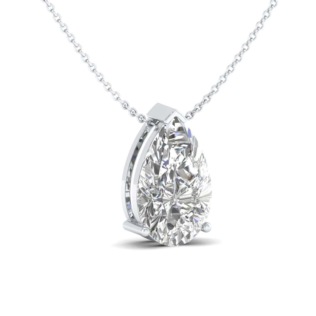 Pear Cut Solitaire Pendant