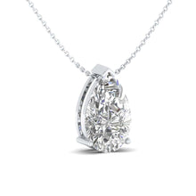 Load image into Gallery viewer, Pear Cut Solitaire Pendant