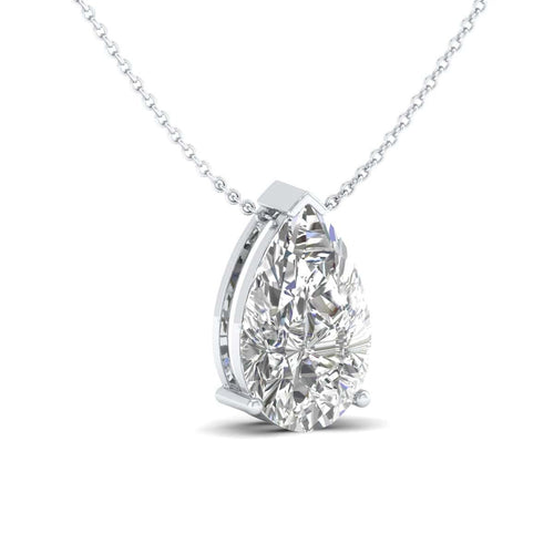 5 Carat Pear Shape Single Stone Pendant