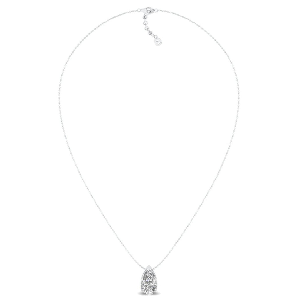Pear Cut Solitaire Pendant