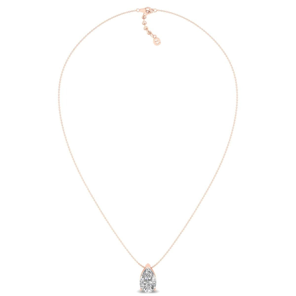 Pear Cut Solitaire Pendant