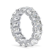 Load image into Gallery viewer, Emerald Cut Pavé Ring