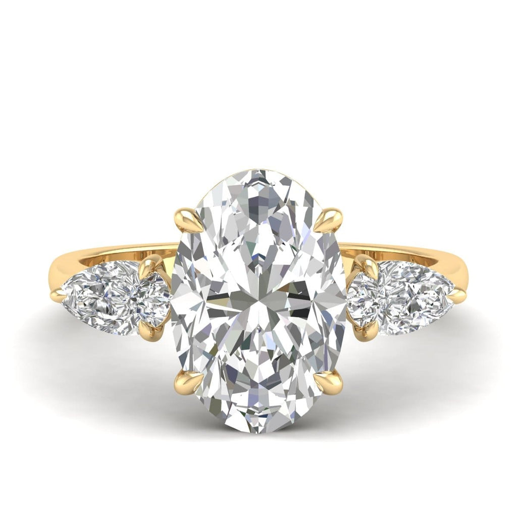 5 Carat Oval Shape Trilogy