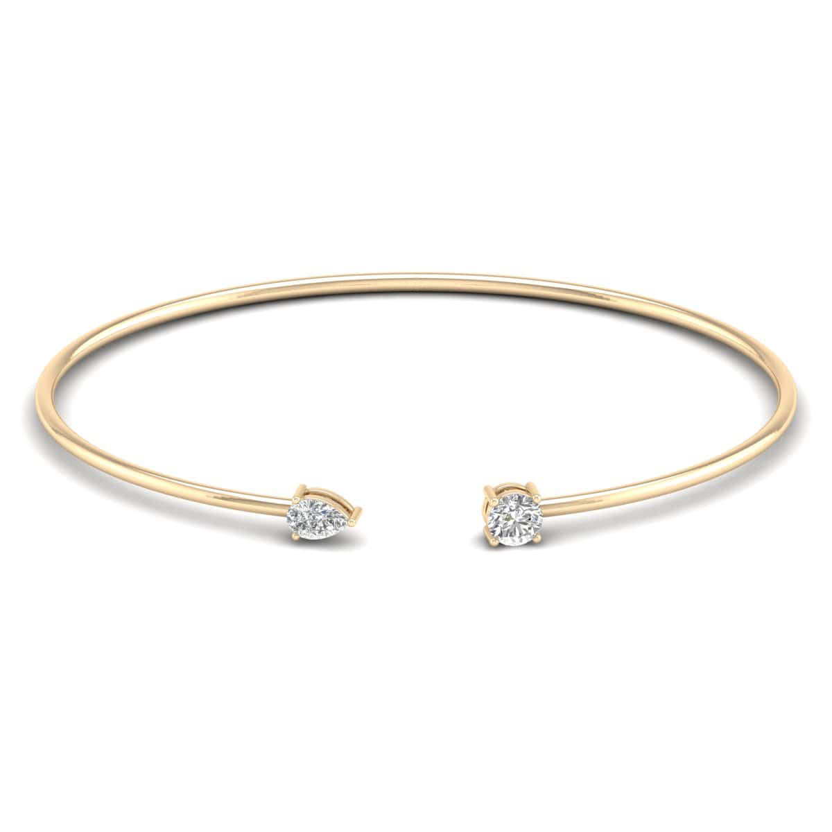 Two Stone Open Cuff