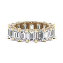 Load image into Gallery viewer, Emerald Cut Pavé Ring