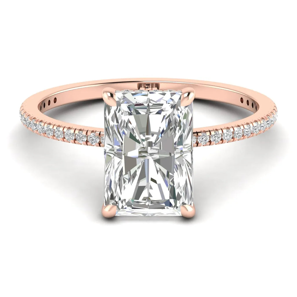 1 Carat Radiant Pavé Ring