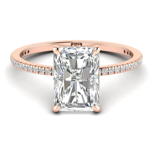 1 Carat Radiant Pavé Ring