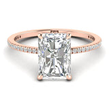 1 Carat Radiant Pavé Ring